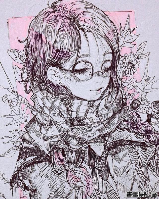 精美的黑白插画，进来get临摹素材-18.jpg