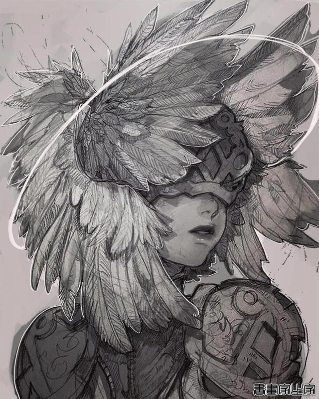精美的黑白插画，进来get临摹素材-21.jpg