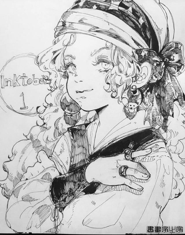 精美的黑白插画，进来get临摹素材-28.jpg