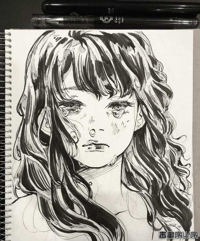 精美的黑白插画，进来get临摹素材-30.jpg
