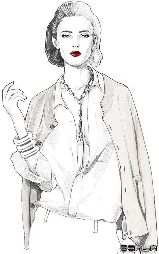 维秘看不了了，还可以看这些时尚超模插画呀-12.jpg