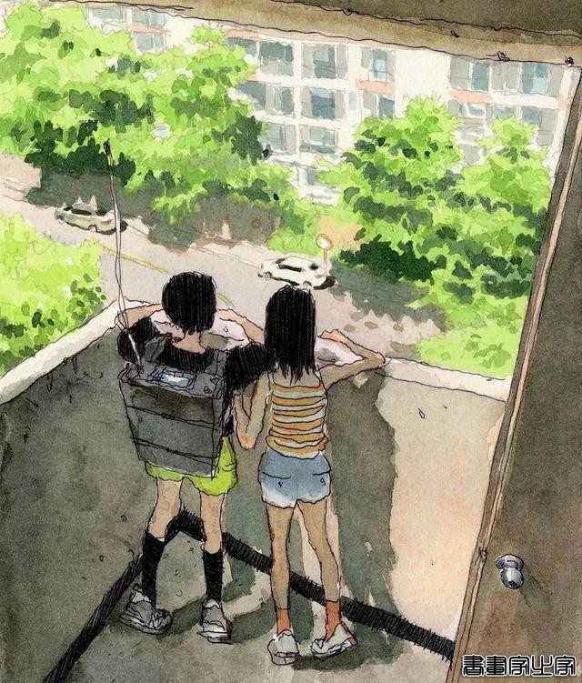 韩国插画师 ?? 笔下惬意的夏日生活插画作品-14.jpg