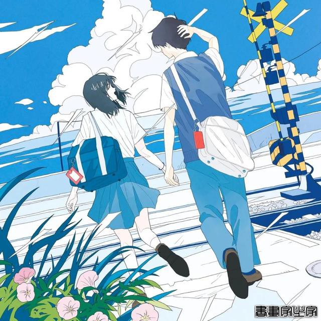 かとうれい/大海、天空与少女，蓝色的无敌青春｜插画分享-5.jpg