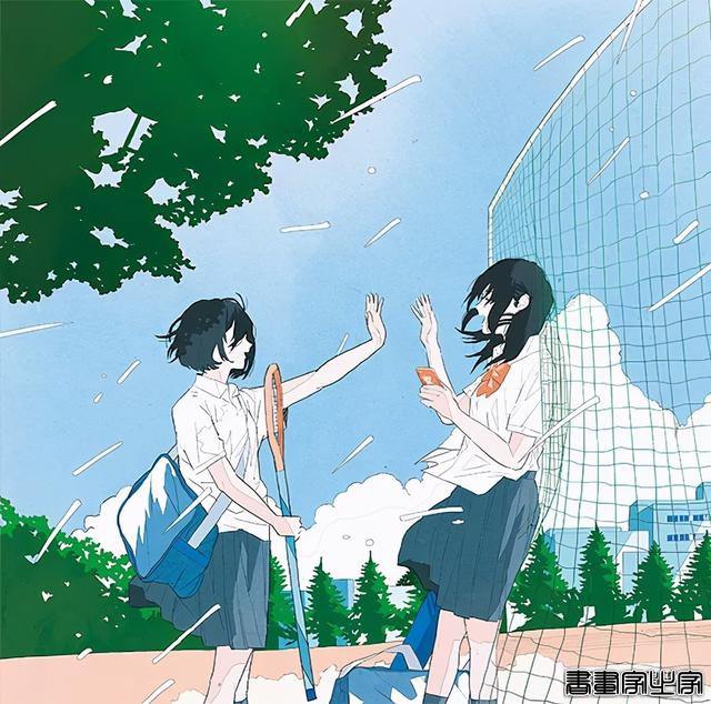 かとうれい/大海、天空与少女，蓝色的无敌青春｜插画分享-15.jpg