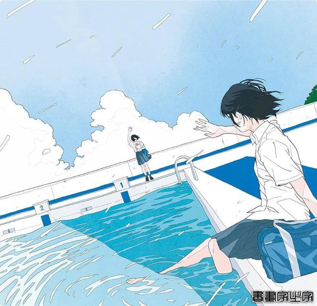 かとうれい/大海、天空与少女，蓝色的无敌青春｜插画分享-16.jpg