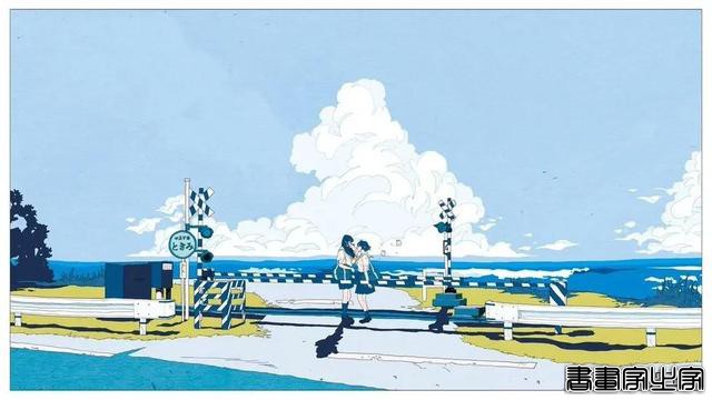 かとうれい/大海、天空与少女，蓝色的无敌青春｜插画分享-23.jpg