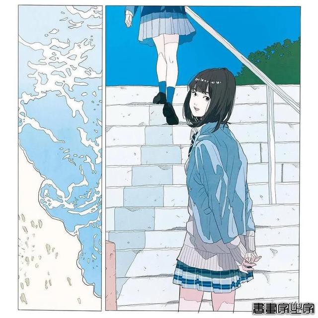 かとうれい/大海、天空与少女，蓝色的无敌青春｜插画分享-24.jpg