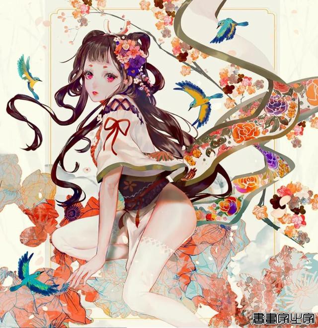 插画分享｜绚烂夺目的光彩 华美和风物语-5.jpg