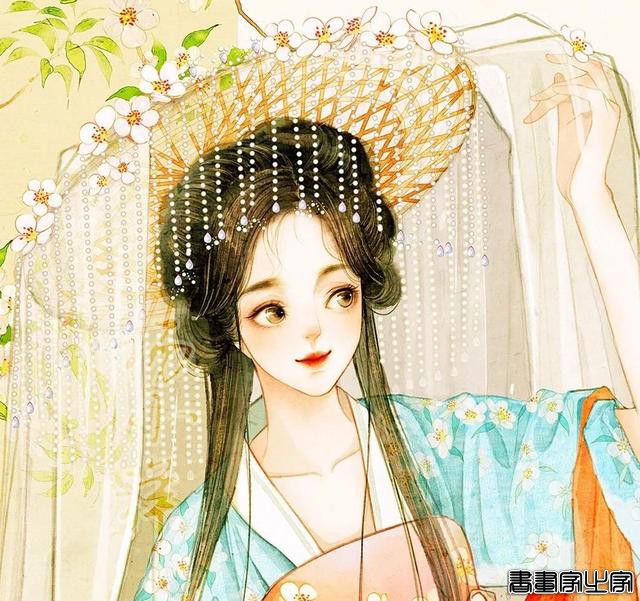 分享一组古风手绘插画美人，画师：杨小洋绘画笔记\作品-6.jpg