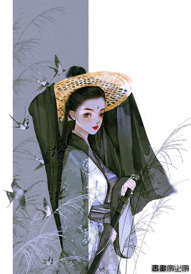 分享一组古风手绘插画美人，画师：杨小洋绘画笔记\作品-8.jpg