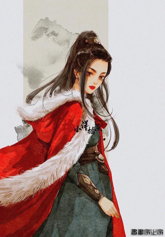 分享一组古风手绘插画美人，画师：杨小洋绘画笔记\作品-10.jpg