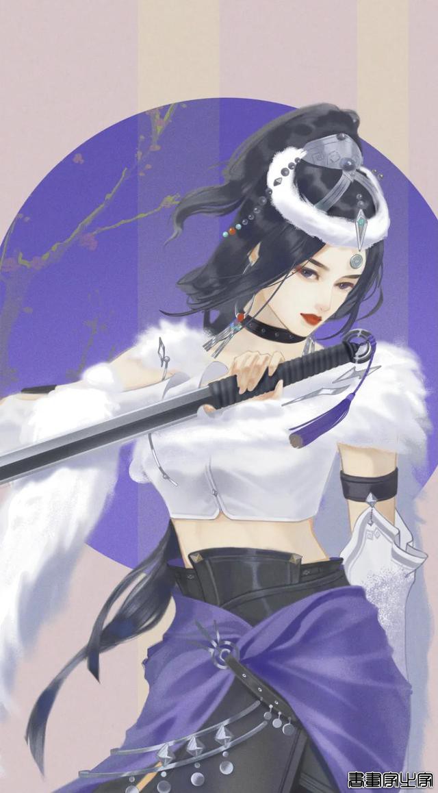 分享一组古风手绘插画美人，画师：杨小洋绘画笔记\作品-15.jpg