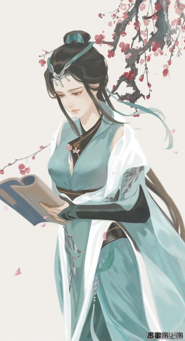 分享一组古风手绘插画美人，画师：杨小洋绘画笔记\作品-17.jpg