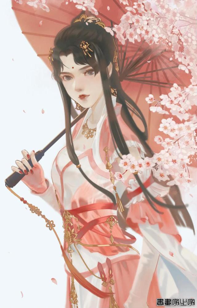 分享一组古风手绘插画美人，画师：杨小洋绘画笔记\作品-19.jpg