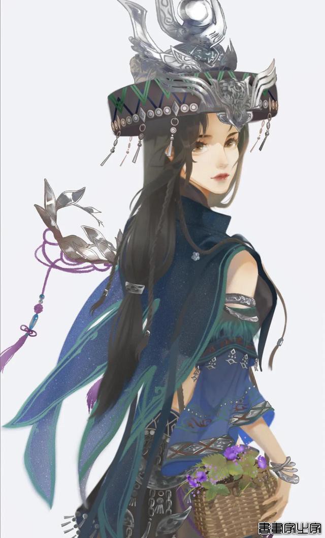 分享一组古风手绘插画美人，画师：杨小洋绘画笔记\作品-20.jpg