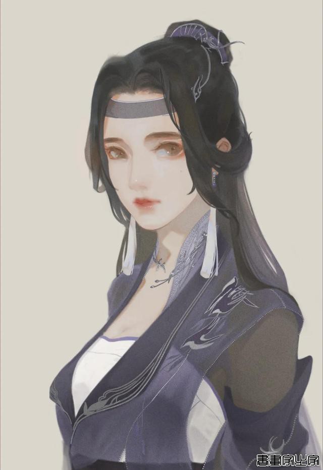 分享一组古风手绘插画美人，画师：杨小洋绘画笔记\作品-22.jpg