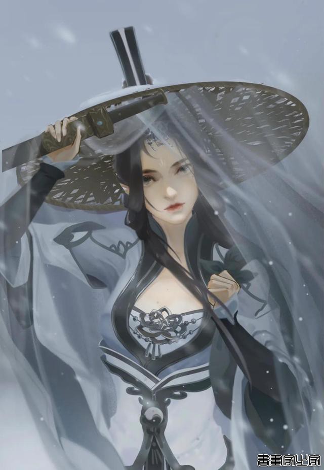 分享一组古风手绘插画美人，画师：杨小洋绘画笔记\作品-21.jpg