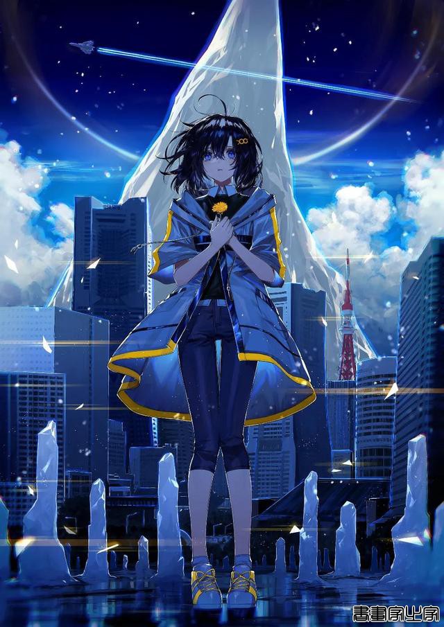 插画分享｜天空之下的她是这样的蓝-12.jpg