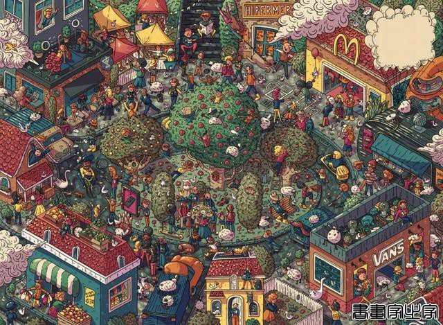 热情洋溢的配色，丰富多彩的细节，这位大神的插画作品不得了-19.jpg