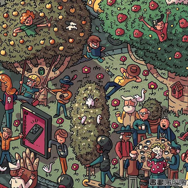 热情洋溢的配色，丰富多彩的细节，这位大神的插画作品不得了-23.jpg
