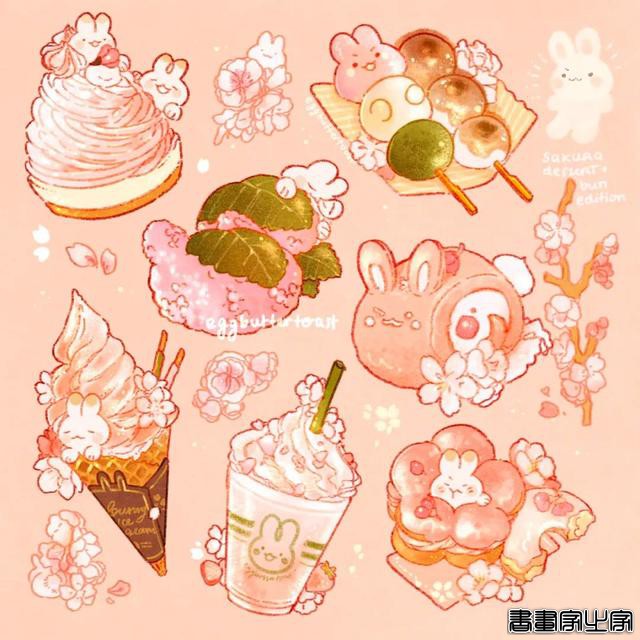 插画作品，藏在食物里的兔子，大家有找到吗？-5.jpg