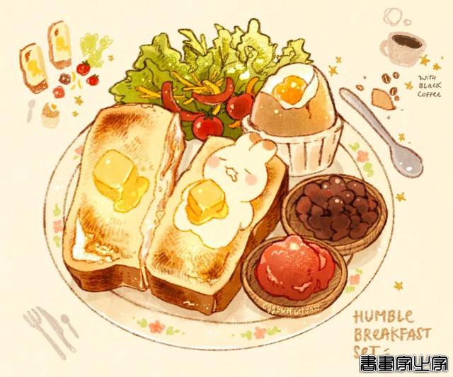 插画作品，藏在食物里的兔子，大家有找到吗？-10.jpg