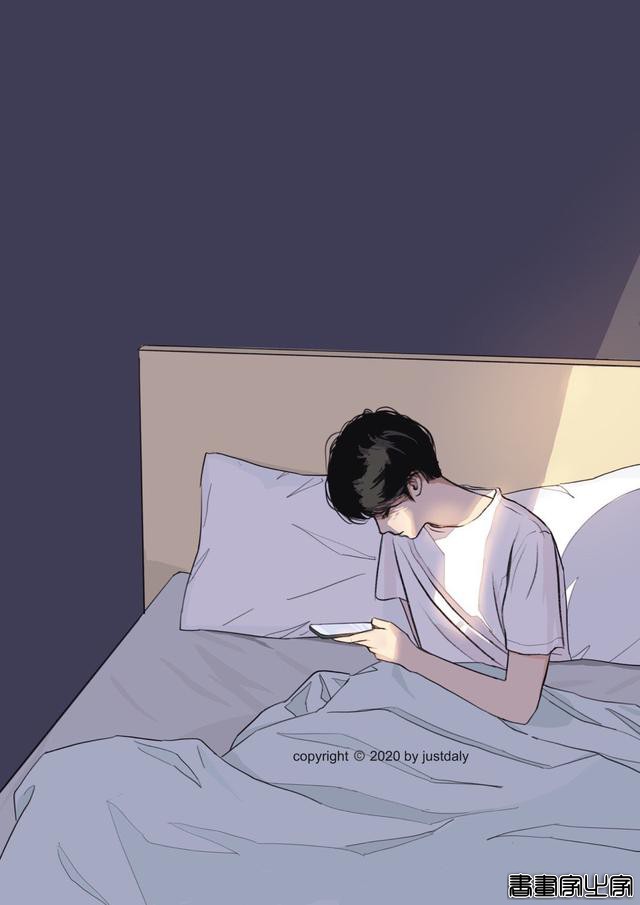 「一个人的时候」温柔治愈系头像插画背景图-8.jpg