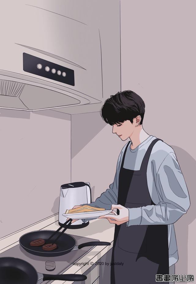 「一个人的时候」温柔治愈系头像插画背景图-6.jpg