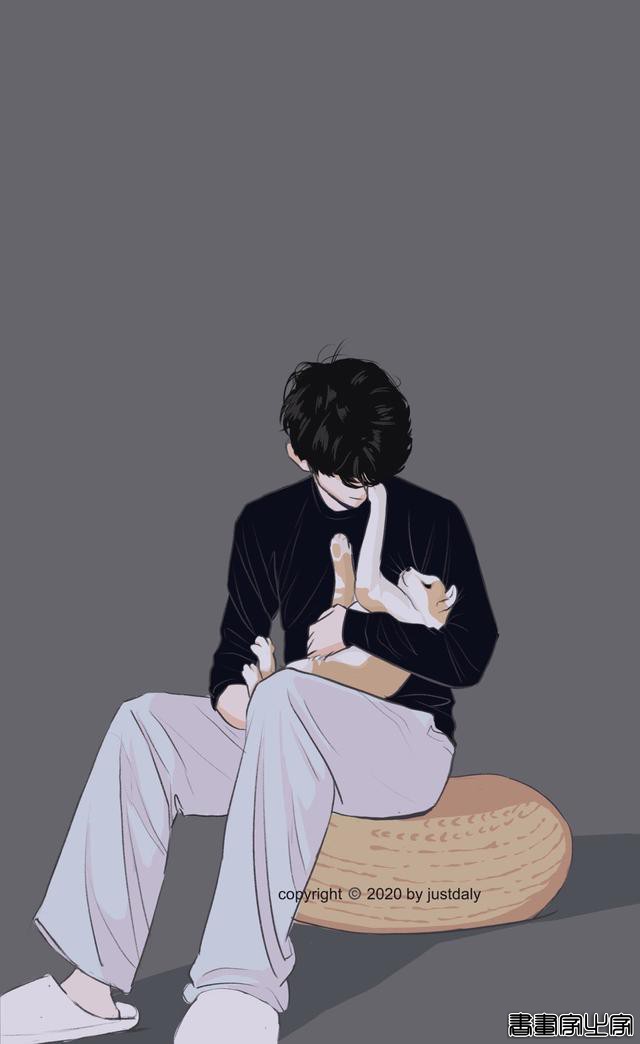 「一个人的时候」温柔治愈系头像插画背景图-10.jpg