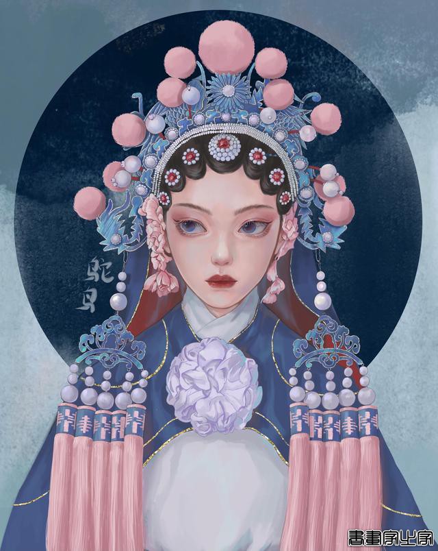 超级好看的手绘美女插画分享给大家～画师：哈士奇味的鸵鸟\作品-6.jpg