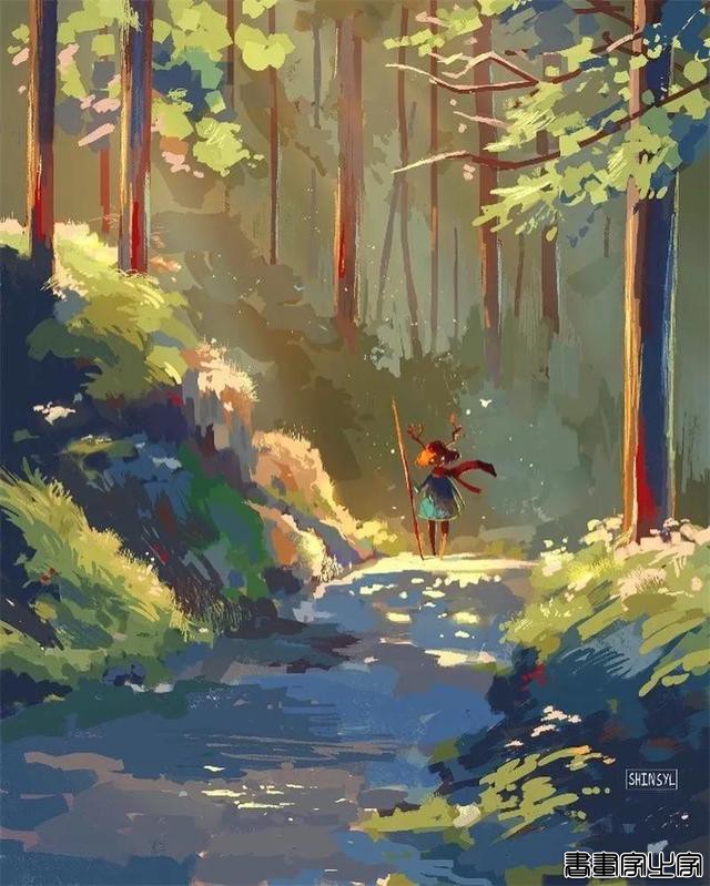 插画师 shinsyl 笔下梦幻唯美的光影氛围插画作品-24.jpg