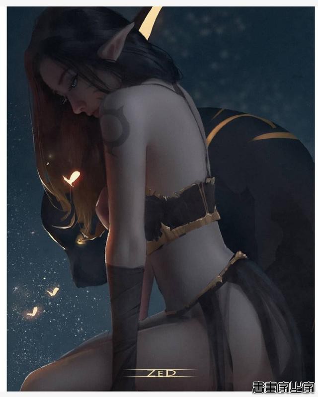 越南画师Trung Bui另一组精灵少女插画作品（图）-5.jpg