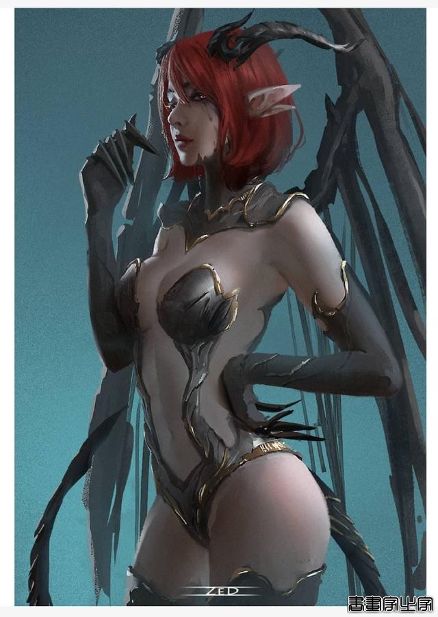 越南画师Trung Bui另一组精灵少女插画作品（图）-6.jpg