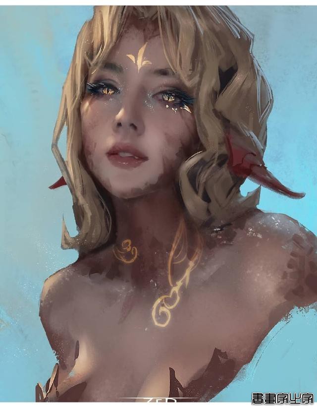 越南画师Trung Bui另一组精灵少女插画作品（图）-4.jpg