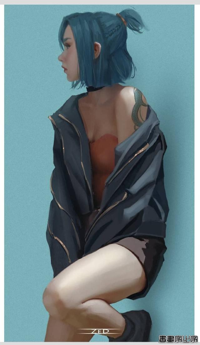 越南画师Trung Bui另一组精灵少女插画作品（图）-8.jpg