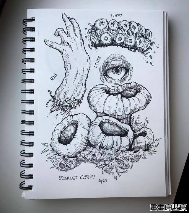 黑白插画，线条流畅-7.jpg