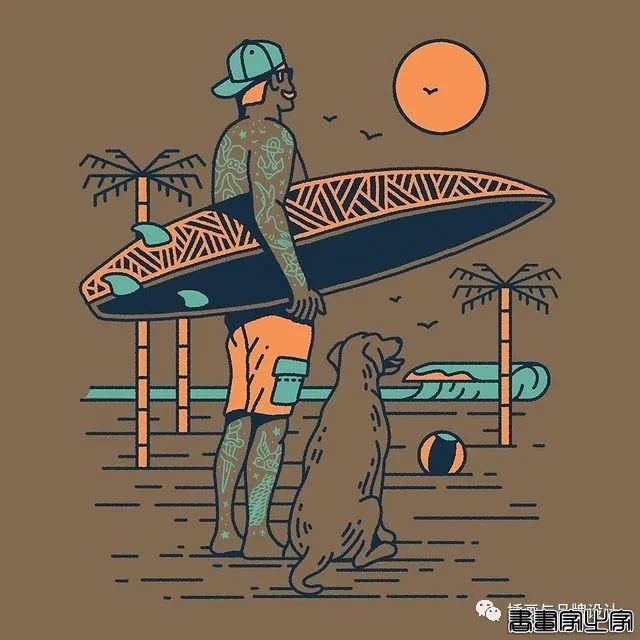 插画丨自然风味浓厚的趣味性手绘插画，高级配色创意点满满-24.jpg