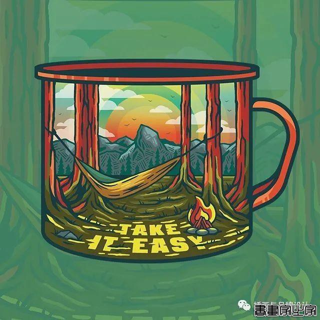 插画丨自然风味浓厚的趣味性手绘插画，高级配色创意点满满-65.jpg