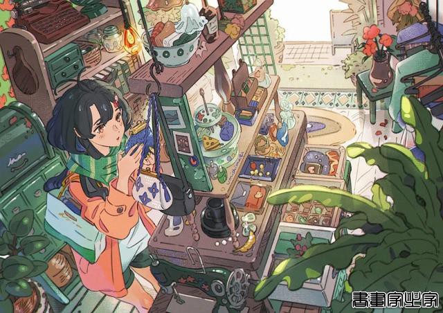 「插画欣赏」甜甜复古风日常and甜甜的少女-4.jpg