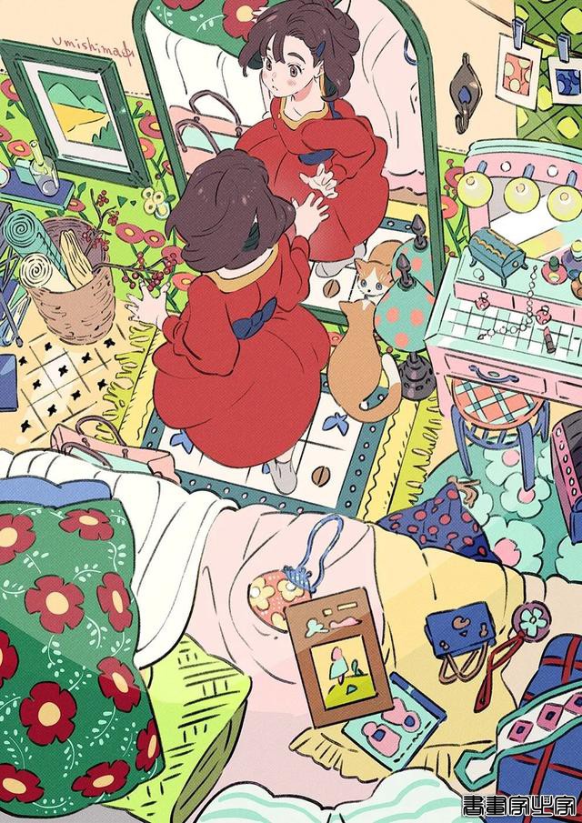 「插画欣赏」甜甜复古风日常and甜甜的少女-6.jpg