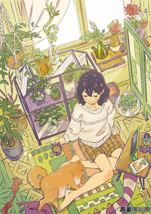 「插画欣赏」甜甜复古风日常and甜甜的少女-10.jpg