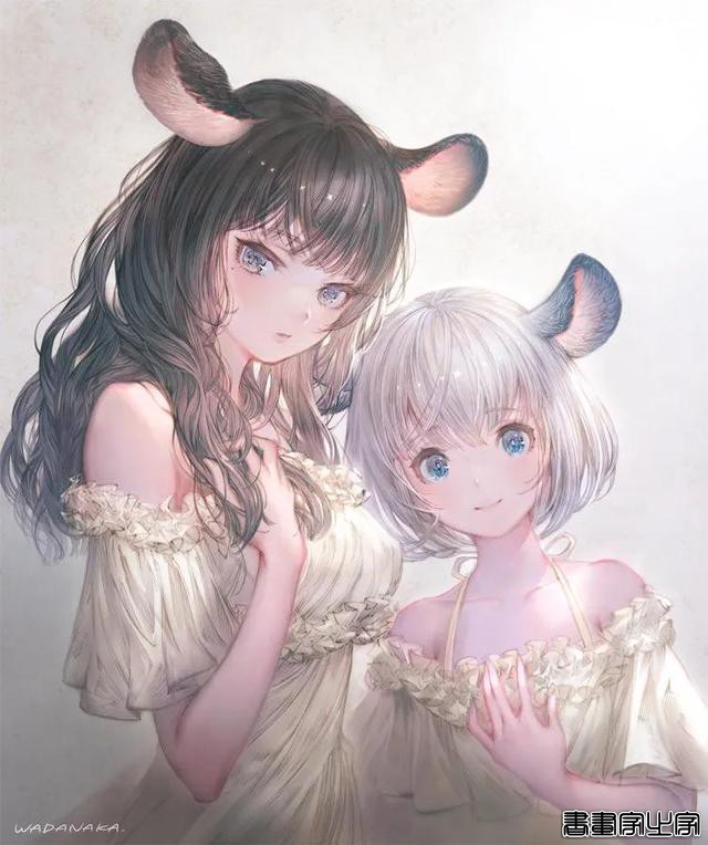 插画欣赏｜可爱的精灵少女插画，今日份萌妹子-5.jpg