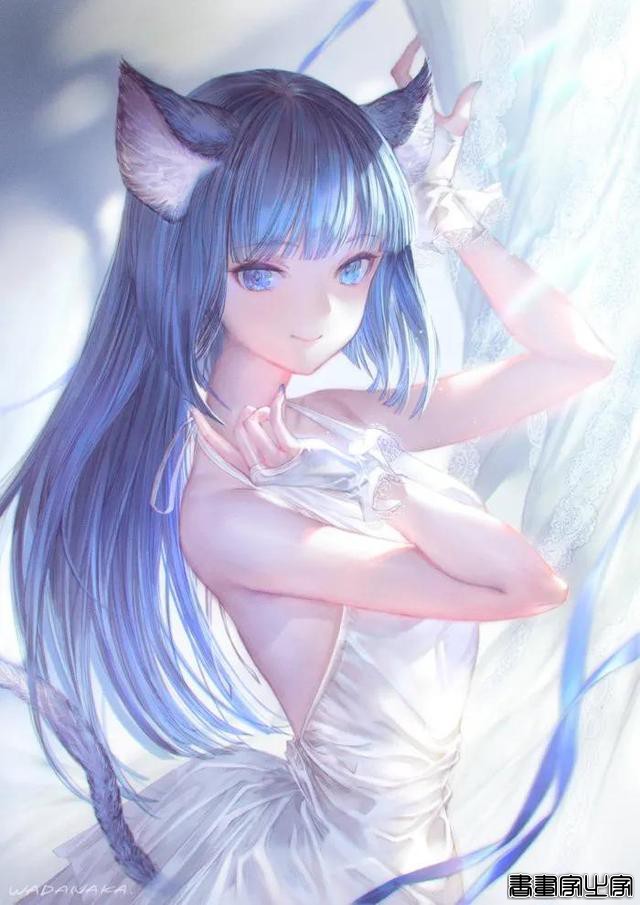 插画欣赏｜可爱的精灵少女插画，今日份萌妹子-7.jpg