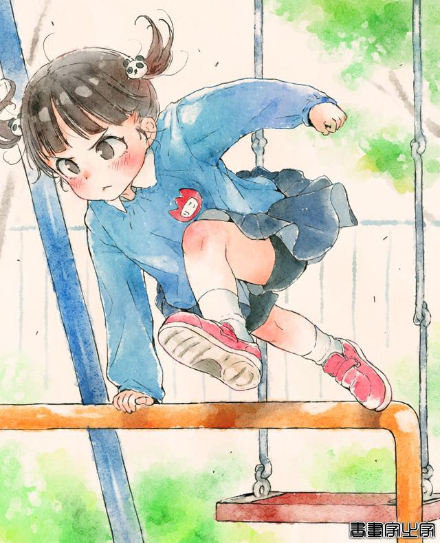 又一位日本画师的作品火了，这组幼稚园女孩的日常插画真的好可爱-5.jpg
