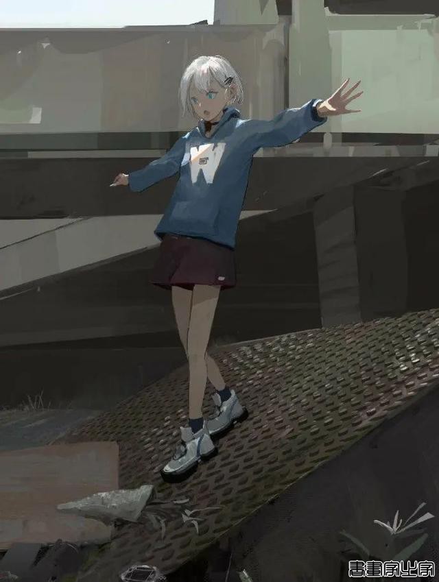 台湾插画师 Paindude 笔下酷酷的厚涂女孩插画作品-29.jpg