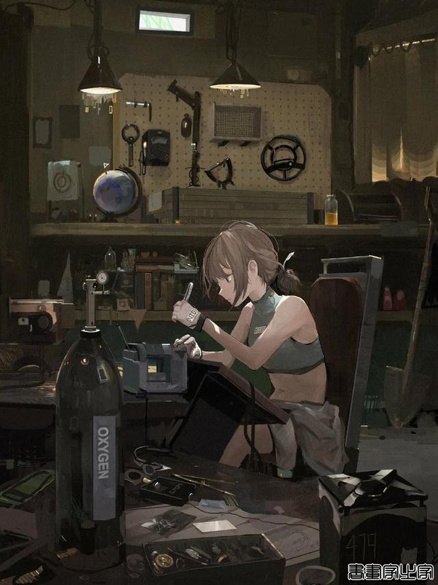 台湾插画师 Paindude 笔下酷酷的厚涂女孩插画作品-31.jpg