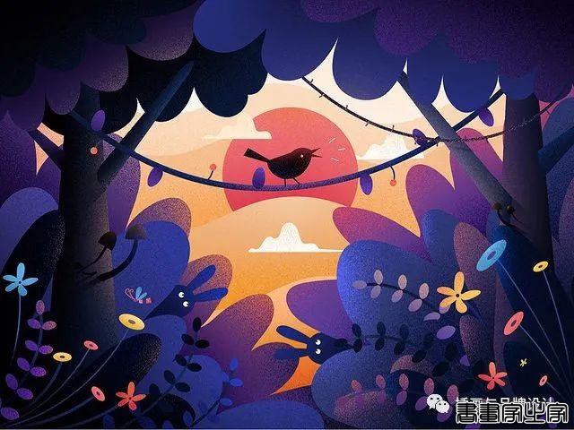 插画丨将每一笔色彩运用的恰到好处，走进自然的静谧放大你的视觉享受-5.jpg