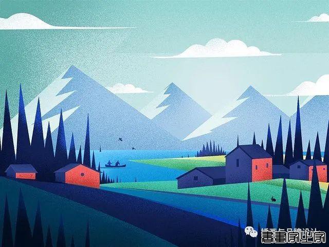 插画丨将每一笔色彩运用的恰到好处，走进自然的静谧放大你的视觉享受-4.jpg