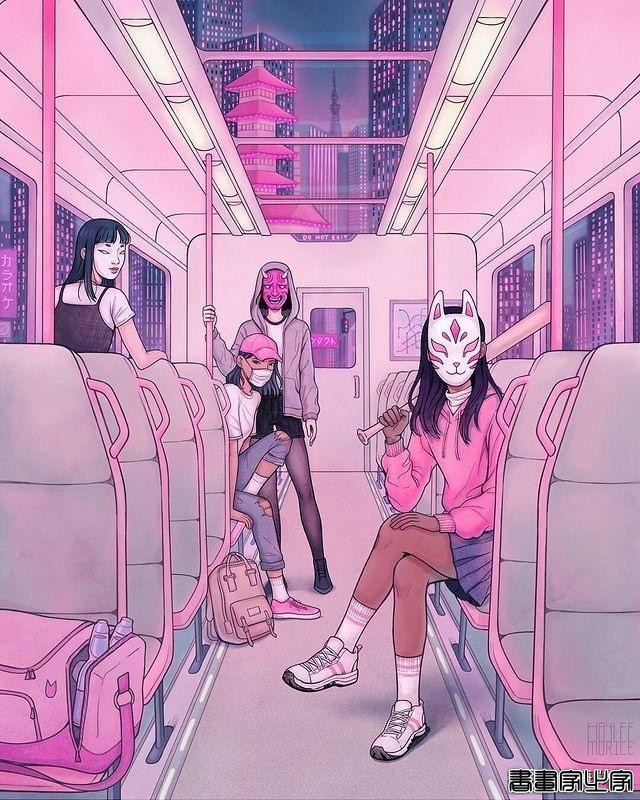 画师推荐.第九百九十五期-Hayleemorice 韩国插画师 治愈系的插画-4.jpg
