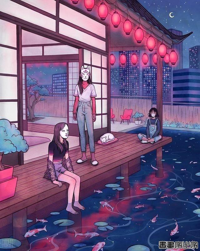 画师推荐.第九百九十五期-Hayleemorice 韩国插画师 治愈系的插画-7.jpg